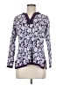 Lands' End 100% Baumwolle Paisley Purple Pullover Sweater Size M (petite) - photo 1