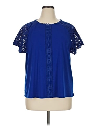 Cable & Gauge Short Sleeve Blouse (view 1)
