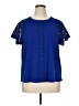 Cable & Gauge Blue Short Sleeve Blouse Size XL - photo 1