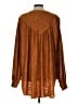 Free People Brown Long Sleeve Blouse Size L - photo 2