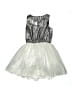 Nanette Lepore 100% Polyester Metallic Silver Dress Size 14 - photo 2