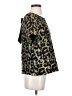 Hutch Animal Print Gold Short Sleeve Blouse Size S - photo 4