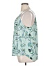 Ann Taylor LOFT 100% Polyester Teal Sleeveless Blouse Size XL - photo 5
