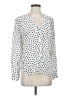Amour Vert 100% Silk Polka Dots Ivory Blouse Size S - photo 1
