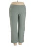 Soma Solid Green Casual Pants Size XL - photo 1