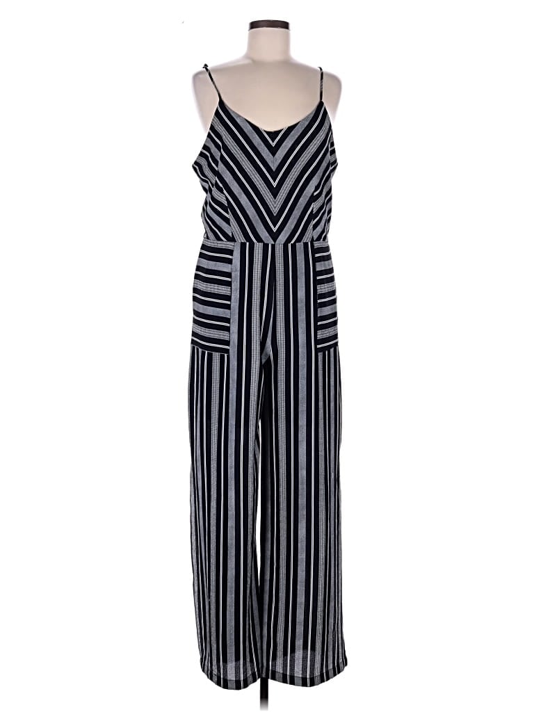 Pre-owned Monteau Jumpsuit In Black