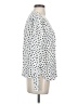 Amour Vert 100% Silk Polka Dots Ivory Blouse Size S - photo 4