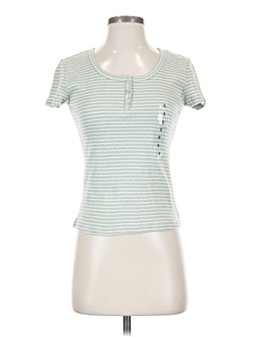 Pink Republic Short Sleeve Henley (view 1)