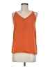 Versona 100% Polyester Orange Sleeveless Blouse Size M - photo 1