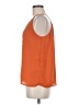 Versona 100% Polyester Orange Sleeveless Blouse Size M - photo 5