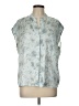 Elie Tahari 100% Polyester Blue Sleeveless Blouse Size L - photo 1