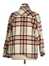 RSQ 100% Polyester Plaid Tan Coat Size XL - photo 2
