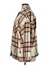 RSQ 100% Polyester Plaid Tan Coat Size XL - photo 5