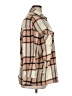 RSQ 100% Polyester Plaid Tan Coat Size XL - photo 4