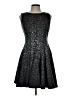 Eliza J Metallic Black Cocktail Dress Size 10 (petite) - photo 1