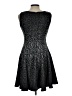 Eliza J Metallic Black Cocktail Dress Size 10 (petite) - photo 2