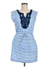 Mud Pie 100% Cotton Stripes Blue Casual Dress Size M - photo 1
