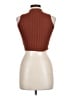Shein 100% Acrylic Brown Sleeveless Top Size L - photo 2
