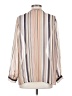 Joie 100% Silk Stripes Ivory Long Sleeve Silk Top Size S - photo 2