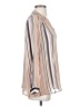 Joie 100% Silk Stripes Ivory Long Sleeve Silk Top Size S - photo 4