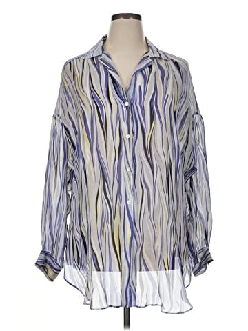 Lafayette 148 New York Long Sleeve Silk Top (view 1)