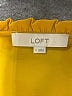 Ann Taylor LOFT 100% Polyester Yellow Long Sleeve Blouse Size S - photo 7