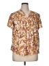 Democracy Gold Short Sleeve Blouse Size XL - photo 1