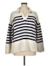 Gap 100% Cotton Stripes Ivory Pullover Sweater Size XL - photo 1