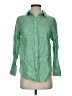 Talbots 100% Linen Green Long Sleeve Polo Size P (petite) - photo 1