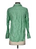 Talbots 100% Linen Green Long Sleeve Polo Size P (petite) - photo 2