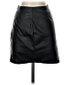 Superdown 100% Polyester Solid Black Faux Leather Skirt Size XXS - photo 1