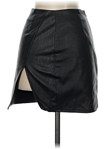 Superdown Faux Leather Skirt (view 2)