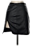 Superdown 100% Polyester Solid Black Faux Leather Skirt Size XXS - photo 2