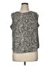 Talbots Outlet 100% Polyester Gray Sleeveless Blouse Size XL - photo 1