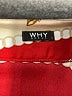 WHY 100% Polyester Red 3/4 Sleeve Blouse Size L - photo 7