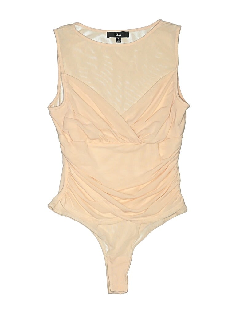 Pre-owned Lulus Bodysuit In Tan