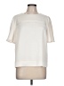 J.Crew 365 100% Polyester Solid Ivory Short Sleeve Blouse Size 10 - photo 1