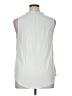 Ann Taylor LOFT 100% Polyester Teal Sleeveless Blouse Size XL - photo 2