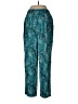 Talbots 100% Rayon Paisley Teal Casual Pants Size M - photo 2