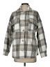 Assorted Brands 100% Polyester Plaid Gray Coat Size S - photo 1