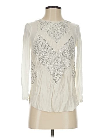 Rebecca Taylor Long Sleeve Silk Top (view 1)