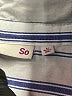SO Stripes Blue Long Sleeve Button-Down Shirt Size M - photo 7