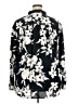 Lands' End Floral Black Long Sleeve Blouse Size 18 - photo 2