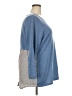 Avenue Color Block Stripes Blue Pullover Sweater Size 18 Plus - photo 4