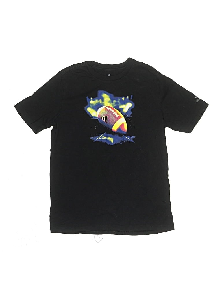 Pre-owned Adidas Originals Kids' Short Sleeve T-shirt In Black