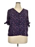 Apt. 9 100% Polyester Purple 3/4 Sleeve Blouse Size XXL - photo 1