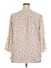 Maurices 100% Polyester Polka Dots Ivory 3/4 Sleeve Blouse Size XXL - photo 2