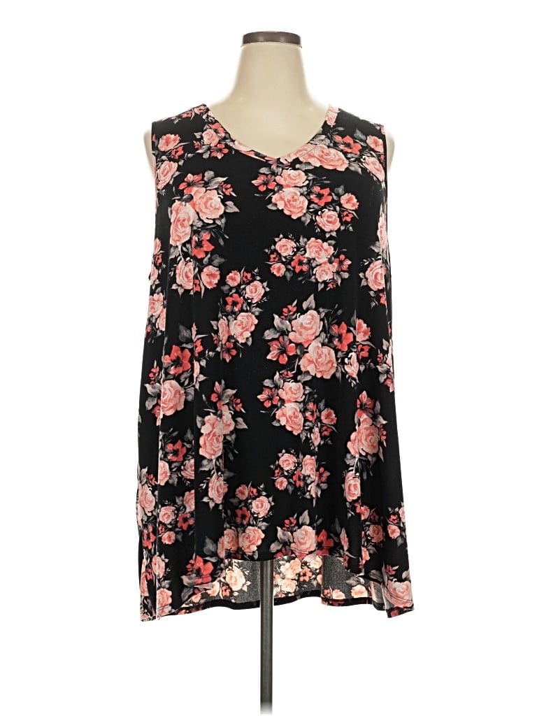 Pre-owned Lularoe Sleeveless Blouse In Black