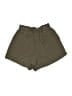 Shein 100% Cotton Solid Green Shorts Size XS - photo 1