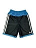 Adidas 100% Polyester Color Block Blue Athletic Shorts Size 7 - photo 1
